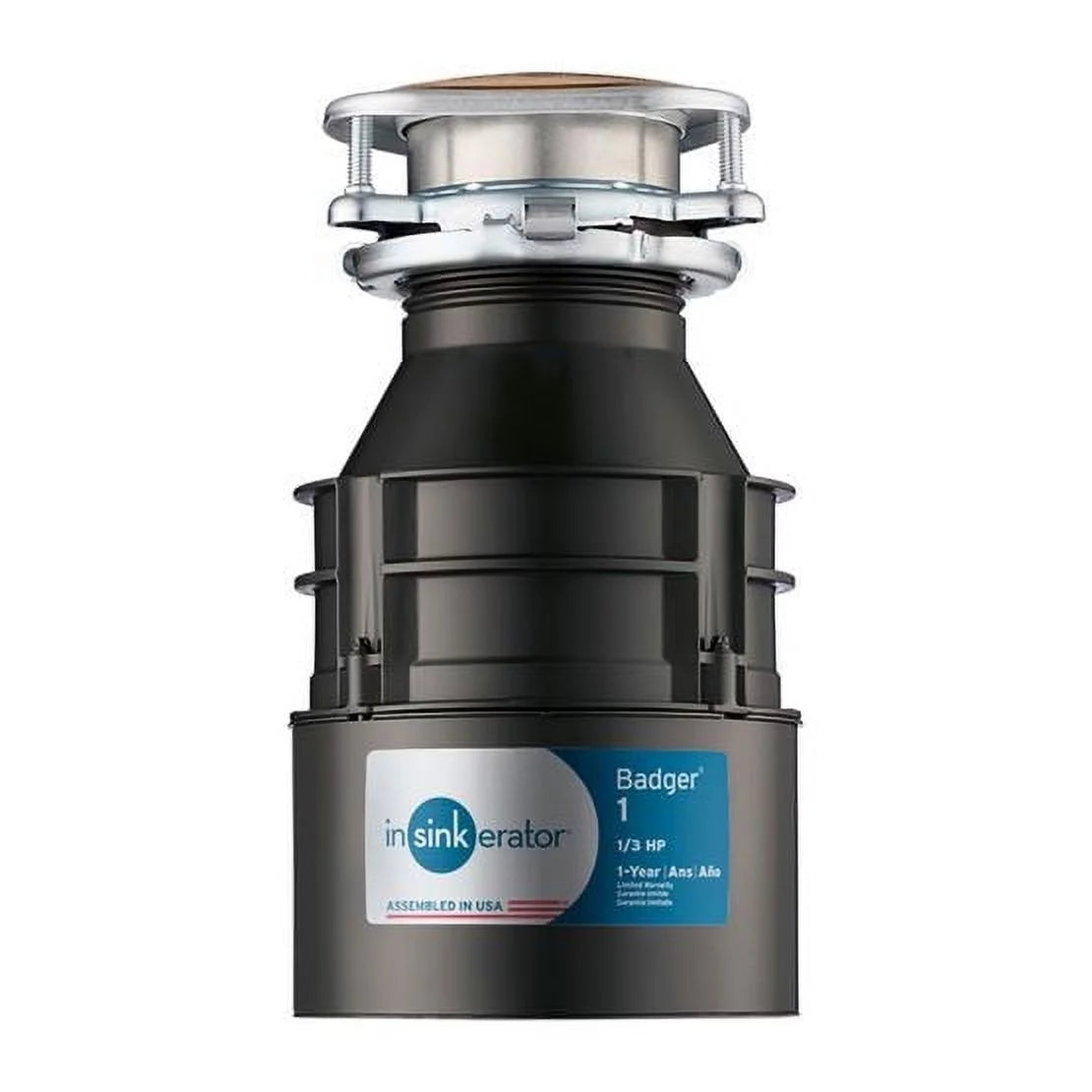 Black 1/3 Hp Garbage Disposal V5855