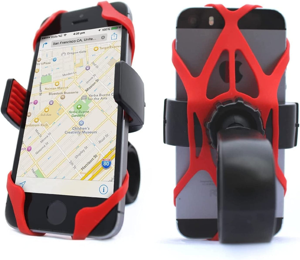 Motorcycle Phone Mount Tether 4-Pack Rubber Silicone Cell Phone Holder Band I425