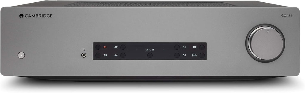 Stereo Two-Channel Amplifier with Bluetooth and Built-in DAC - 80 Watts Per Channel (Lunar Grey) N6689