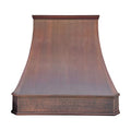 Light Hammered-Antique Copper Stainless Steel Kitchen Vent Hood U4533