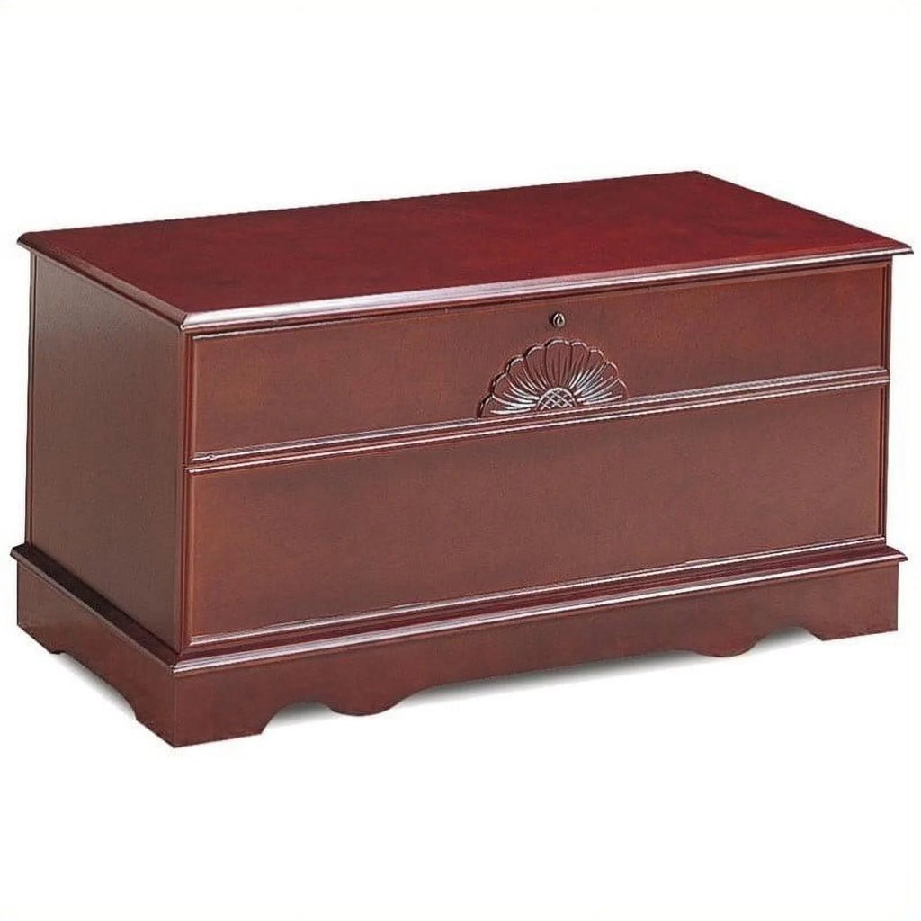 Rectangular Wood Cedar Chest in Brown B6974