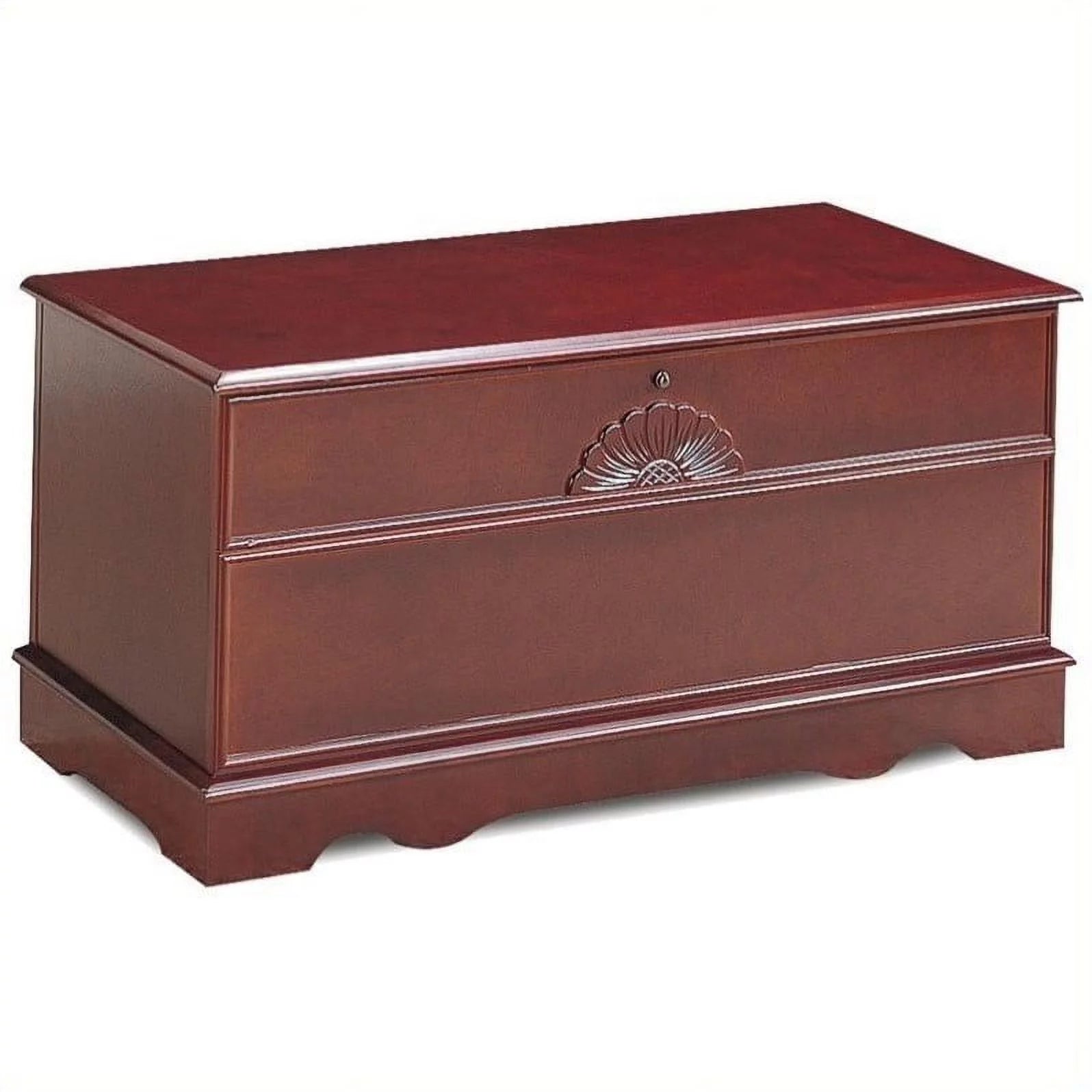 Rectangular Wood Cedar Chest in Brown B6974