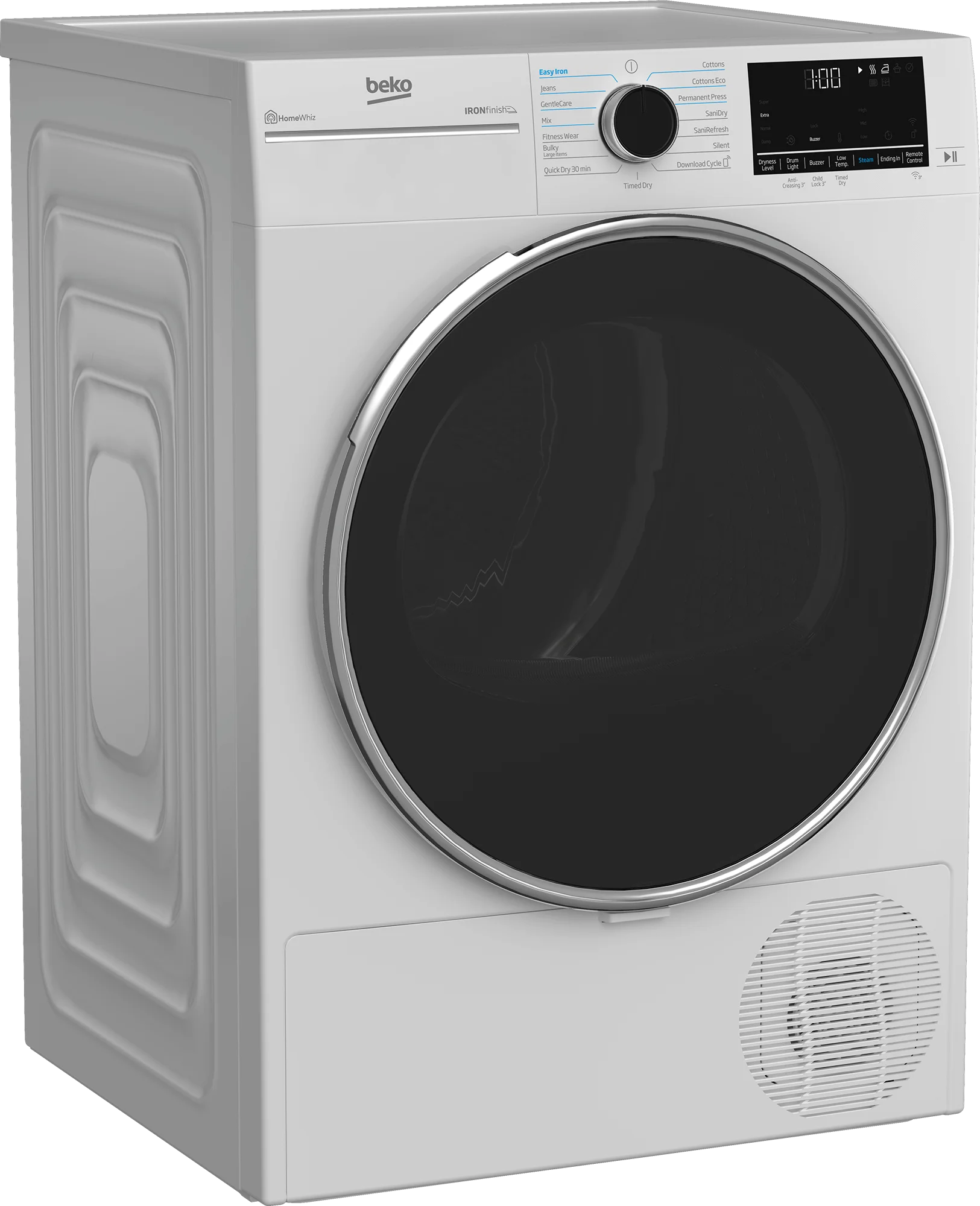 White Front Load Electric Dryer A818