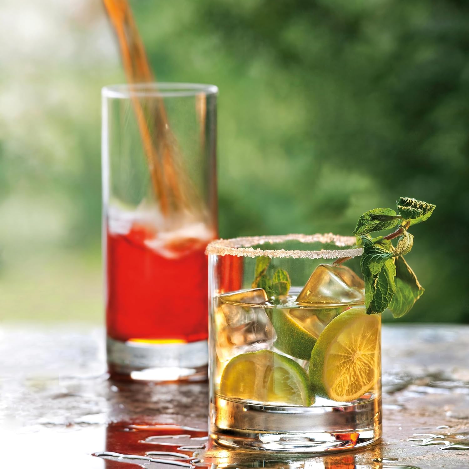 Set of 4 Double Old Fashioned Glasses, 13.5 fluid ounce N123