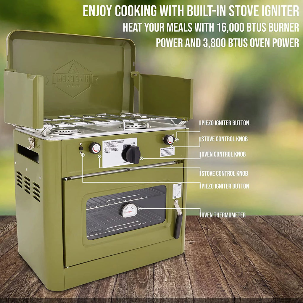 2 Burner Portable Propane Camping Stove with Carry Bag M403