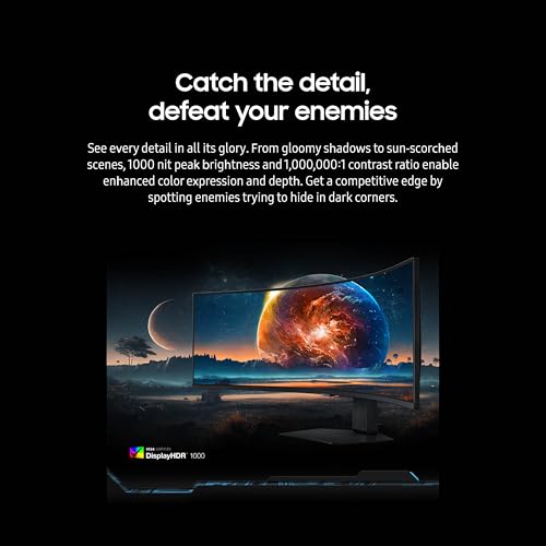 49" DQHD 1000R Curved Gaming Monitor, 240Hz, 1ms(GtG), DisplayHDR 1000 L157