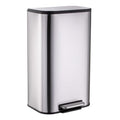 13 Gallon Stainless Steel Step Trash Can with Soft Close Lid O441344