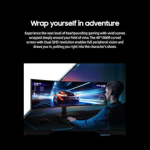 49" DQHD 1000R Curved Gaming Monitor, 240Hz, 1ms(GtG), DisplayHDR 1000 L157