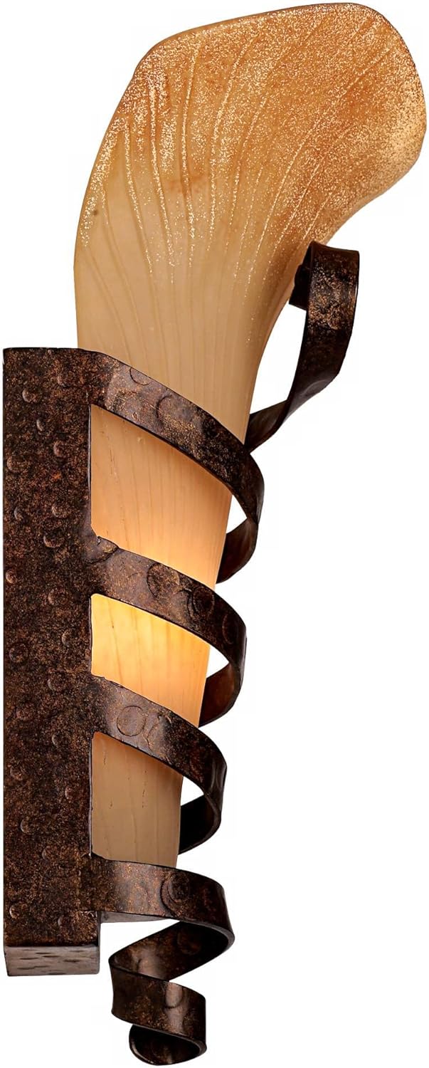 Set of 2 Rust Wall Light Sconces K576867