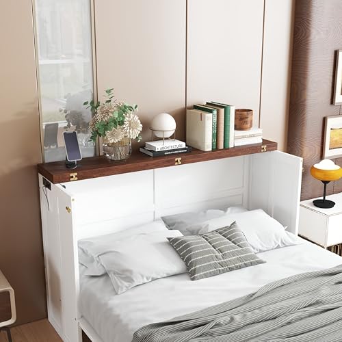 Queen Size Murphy Bed with Storage Drawers W395939