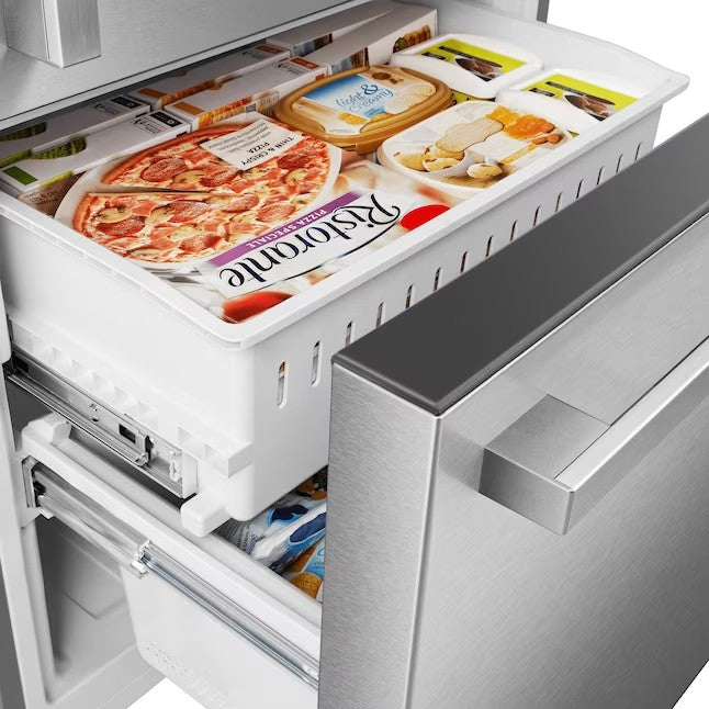 17.2-cu ft Counter-depth Bottom-Freezer Refrigerator (Fingerprint Resistant Stainless Steel) M9541