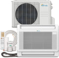 12,000 BTU Floor Console Mini Split AC/Heating System, White E980