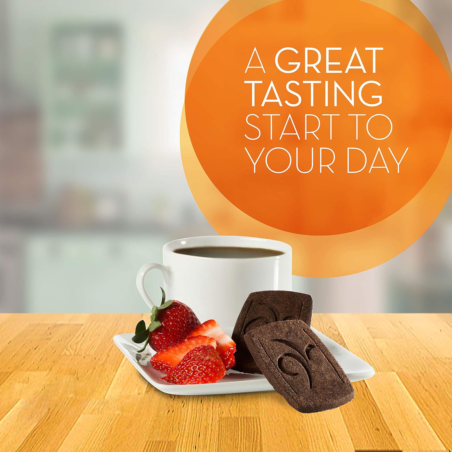 Chocolate Flavor Fiber Thins, 12 Servings Q622995