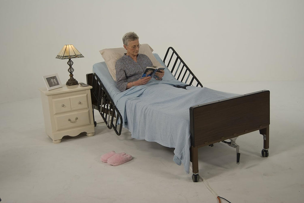 Semi Electric Hospital Bed with Half Rails X947515
