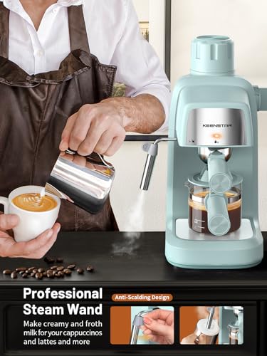 Compact 4 Cup Espresso Machine with Milk Frother J640696