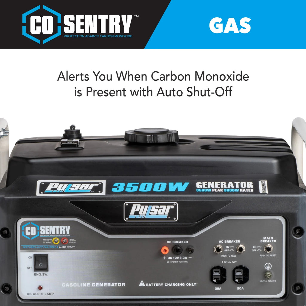 3,500-Watt Gasoline Powered Generator with CO Sentry M49320
