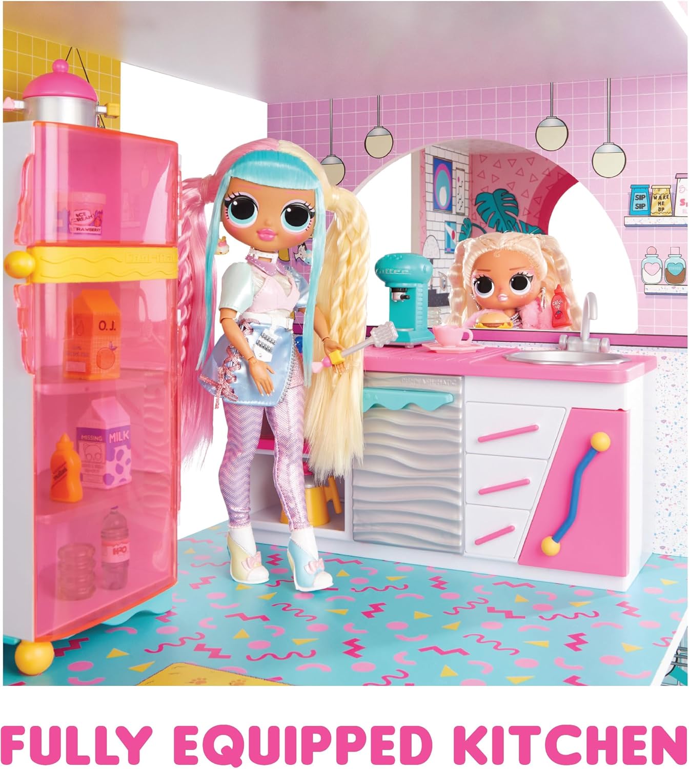 OMG Fashion House Playset with 85+ Surprises and Real Wood T214