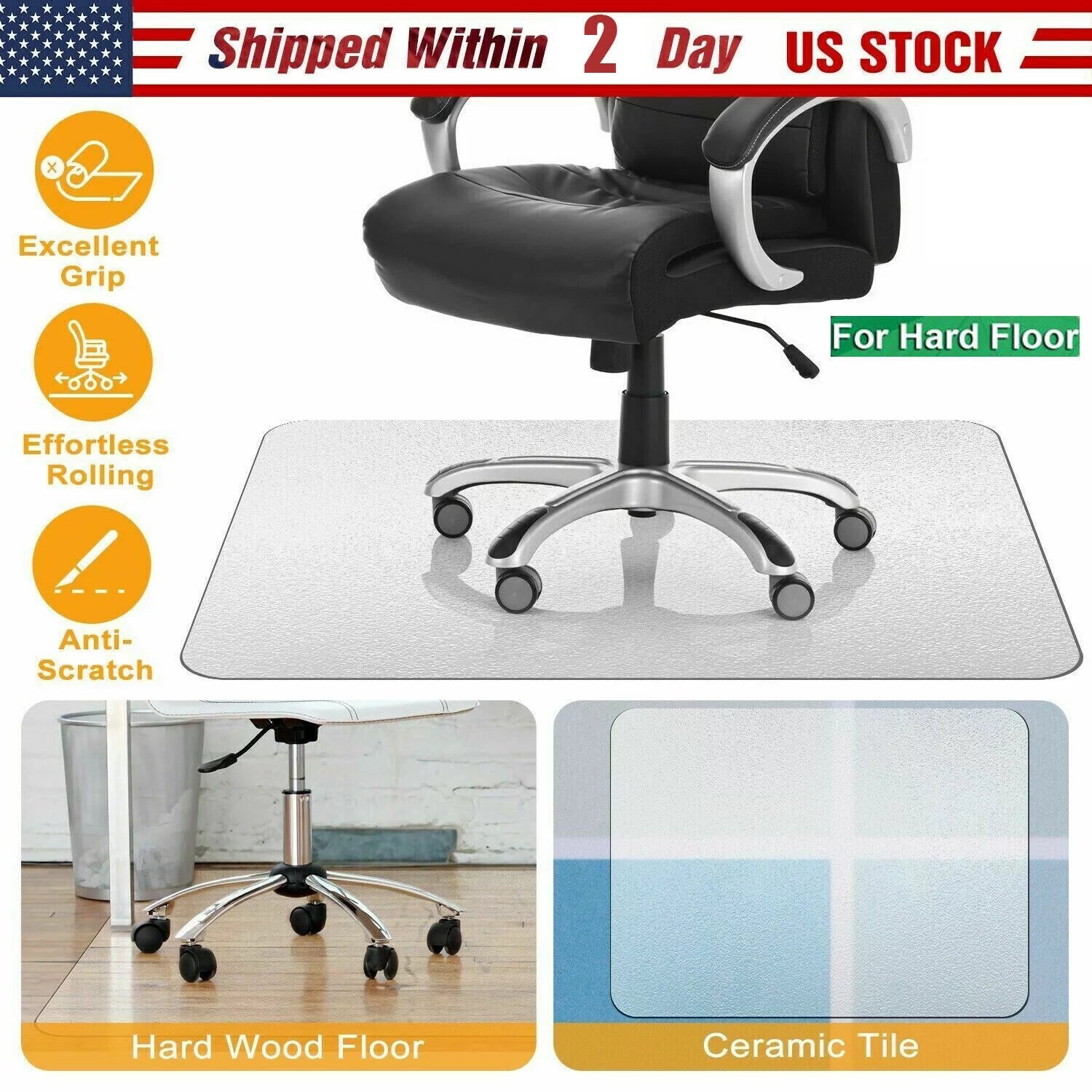 48" x 36" Office Chair Mat K9332