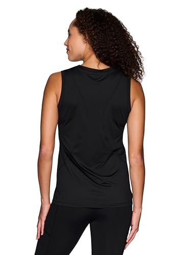 Micro Mesh Workout Tank, Quick Drying Crewneck Sleeveless Gym Shirt R17070