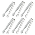 6PCS 4.25Inch Stainless Steel Small Tongs Z87519