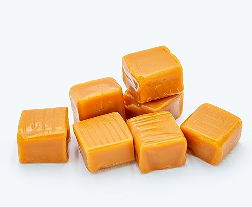 CARAMEL SQUARES Candy 2 lb Bulk Bag Soft Chewy Taffy Classic Milk Flavor Individually Wrapped 128 Pieces A859