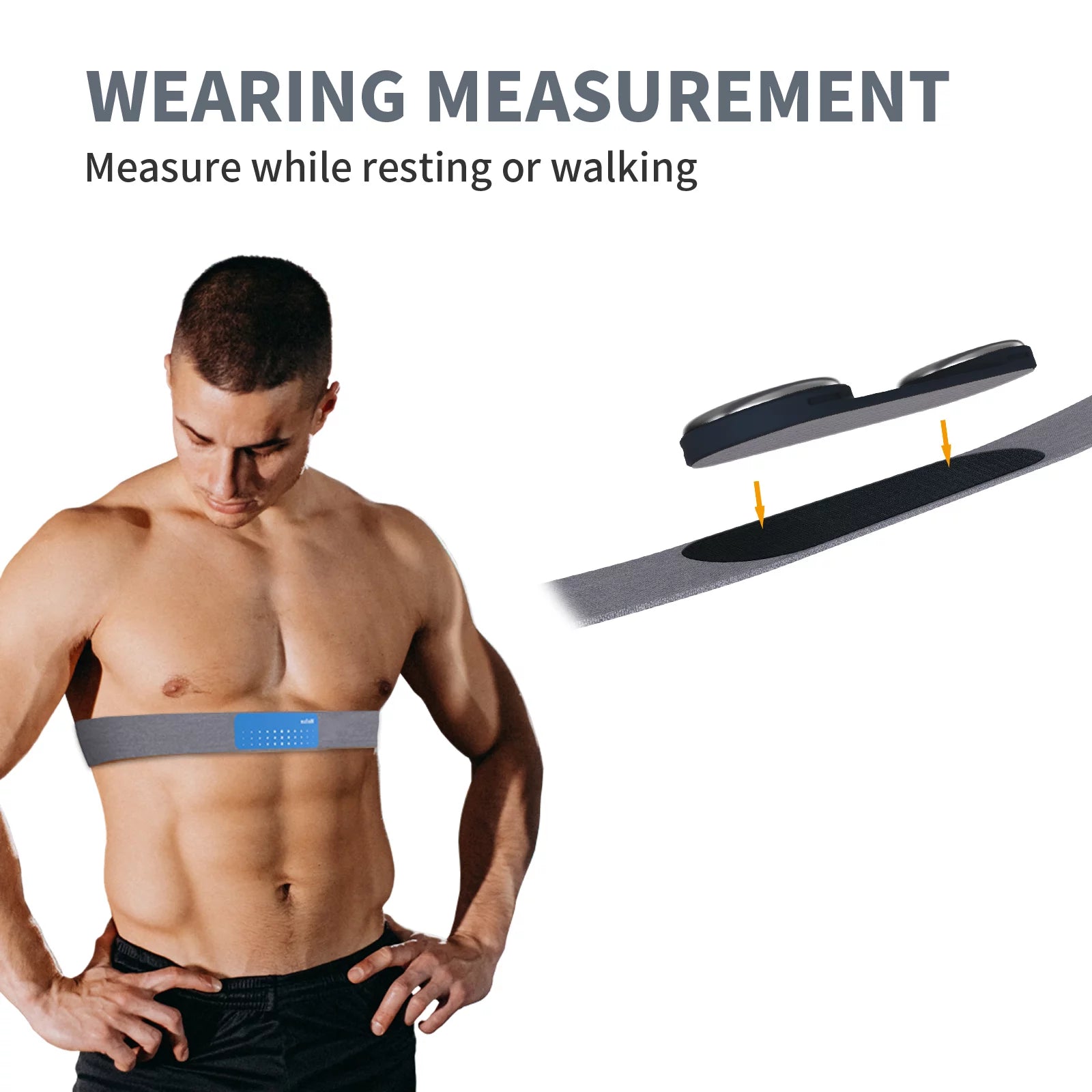 Portable Heart Rate Monitor with Chest Strap D507