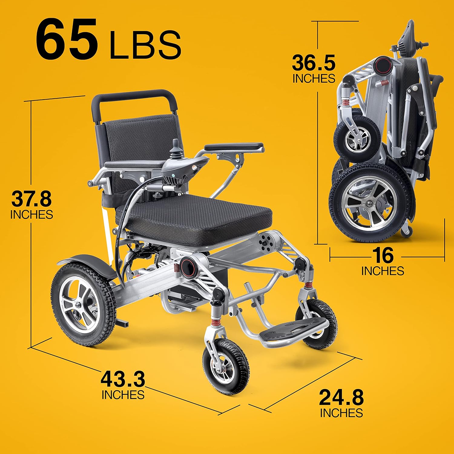 Gray Electric Wheelchair E97374