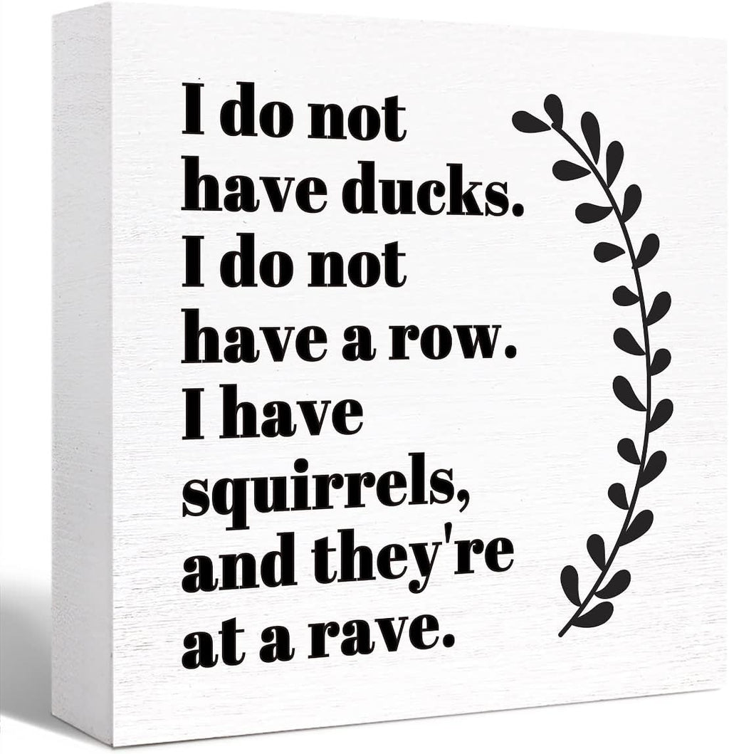 Wood Box Sign L514