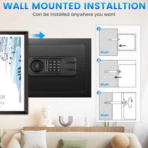 2.5 Cu ft Steel Security Safe with Programmable Keypad Lock O6050