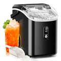 Black Countertop Nugget Ice Maker with Self-Cleaning I689