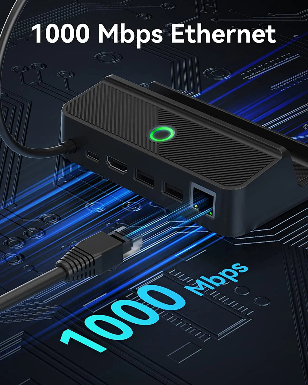 Steam Deck Dock with Gigabit Ethernet, HD 2.0, 2 USB-A, 100W Charging Port Z620691