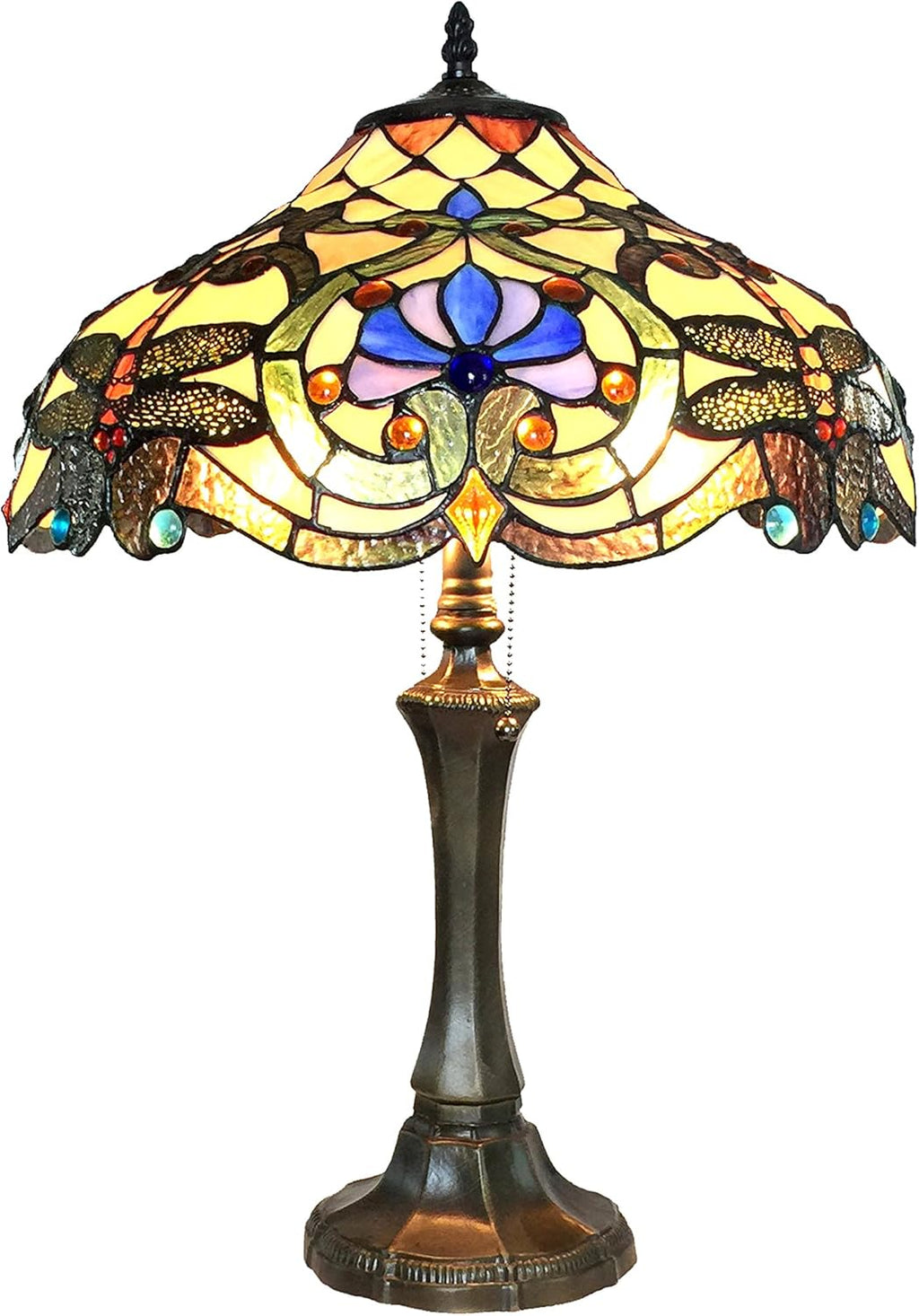 2 Light Dragonfly Table Lamp 17" Shade E3140