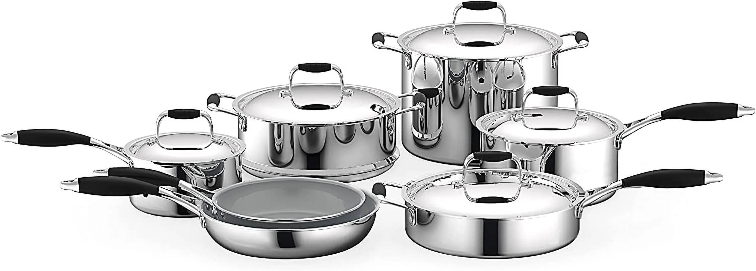 16-Piece Non-Stick Ceramic Cookware Set with Nylon Utensils Z1985