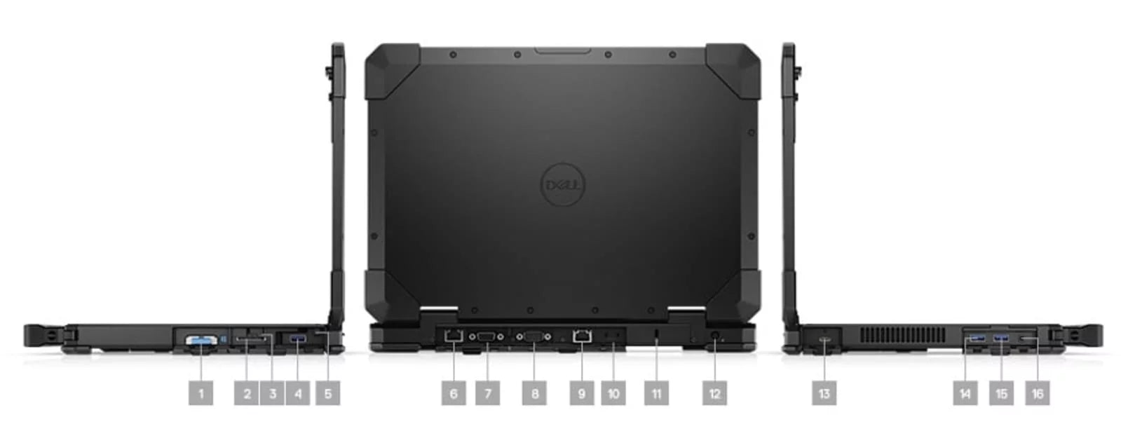 Restored Dell Latitude Rugged 5420 Laptop, 14" FHD, Core i5, 256GB SSD, 8GB RAM, 4 Cores @ 3.6 GHz L1616