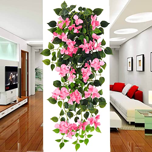 UV Resistant Artificial Bougainvillea Hanging Plant E614110