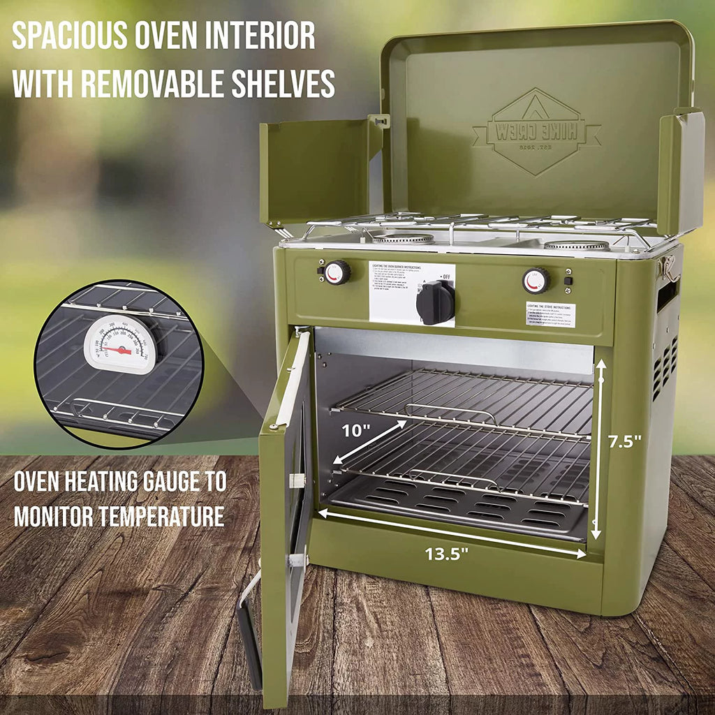 2 Burner Portable Propane Camping Stove with Carry Bag M403