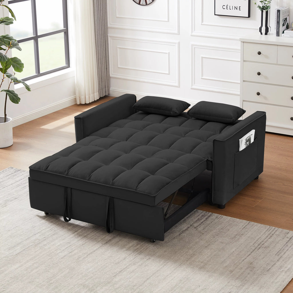 Modern Velvet Convertible Sofa Bed U9019