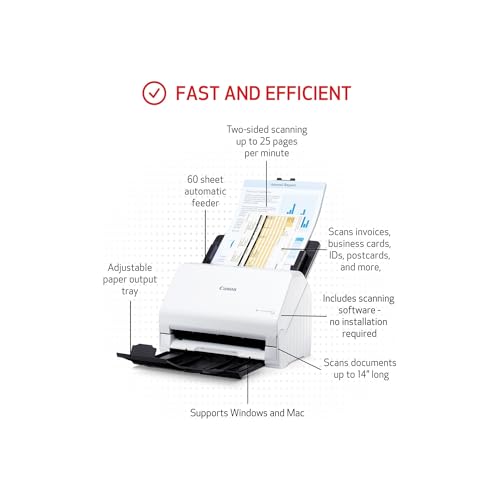 Office Document Scanner with Auto Document Feeder and Duplex Scanning N1058