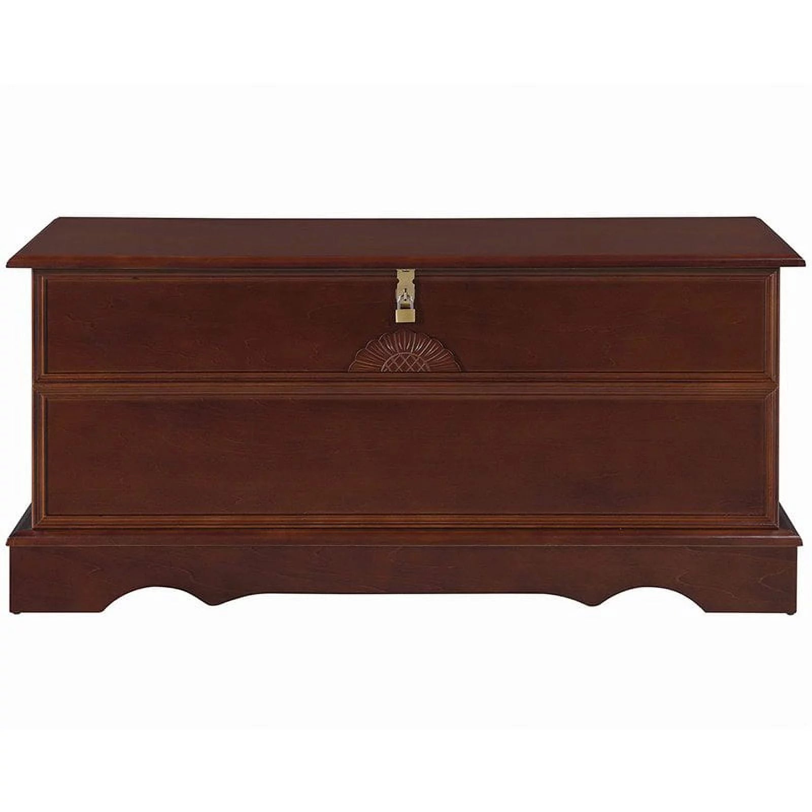 Rectangular Wood Cedar Chest in Brown B6974