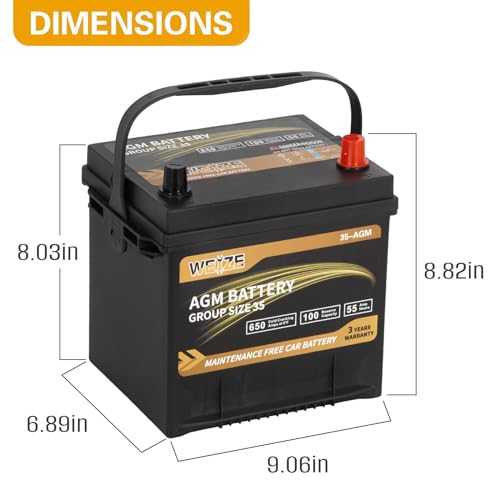 AGM Battery BCI Group 35 650CCA B85459