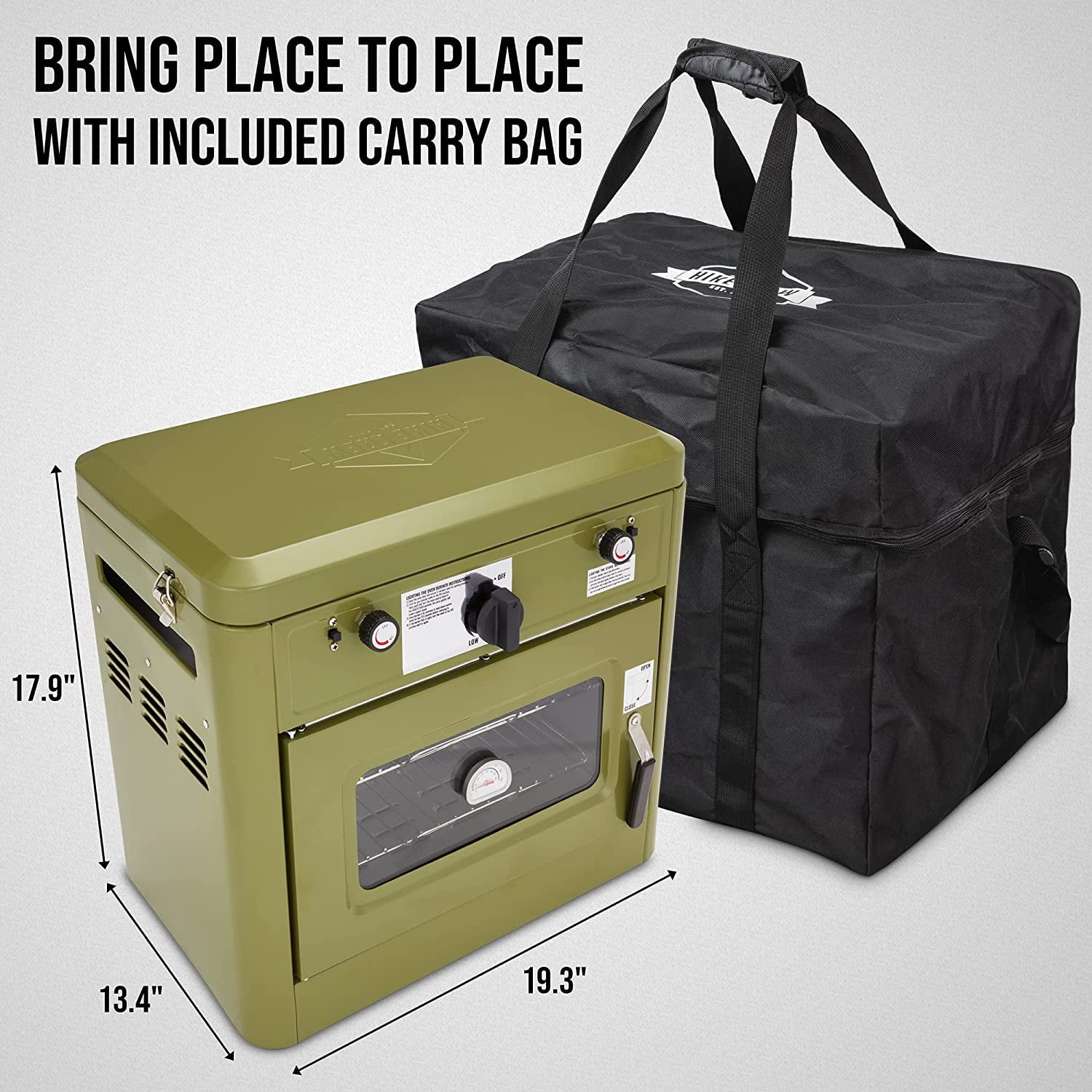 2 Burner Portable Propane Camping Stove with Carry Bag M403