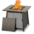 Black 28 inch Propane Fire Pit Table Y317449