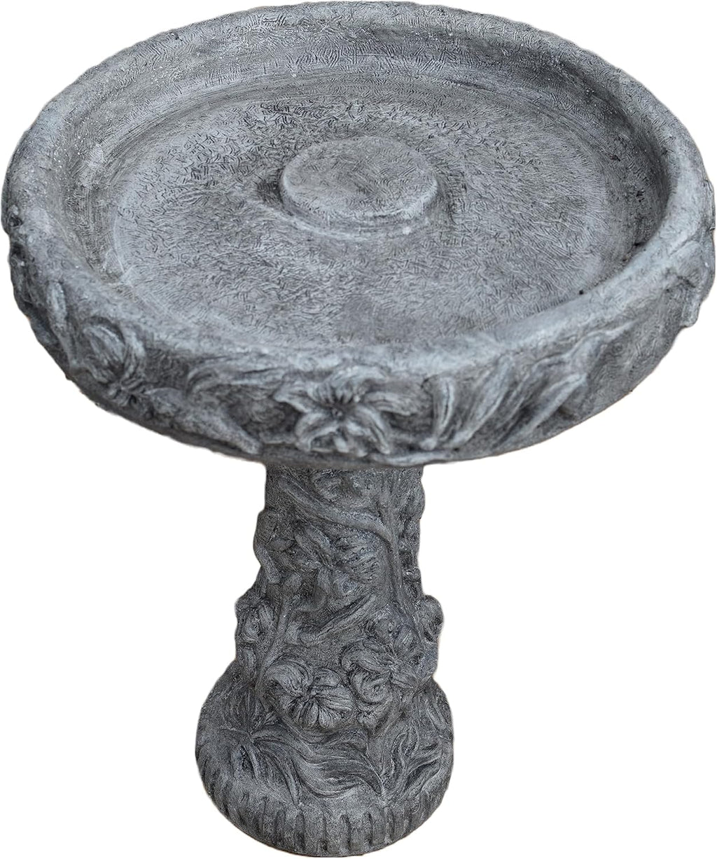 PreAged 27in Tall Birdbath H25223