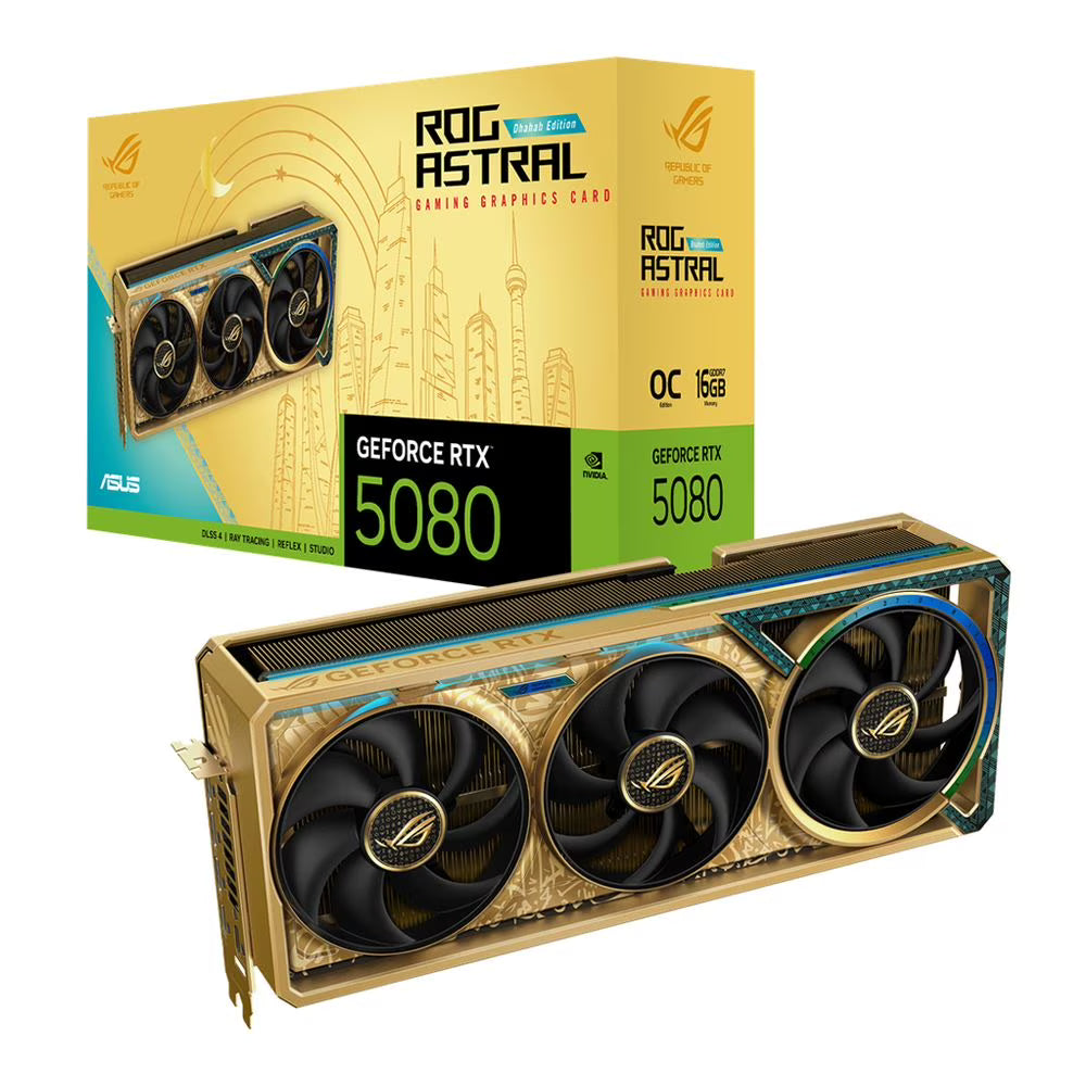NVIDIA GeForce RTX 5080 Triple Fan 16GB GDDR7 PCIe 5.0 Graphics Card J9469