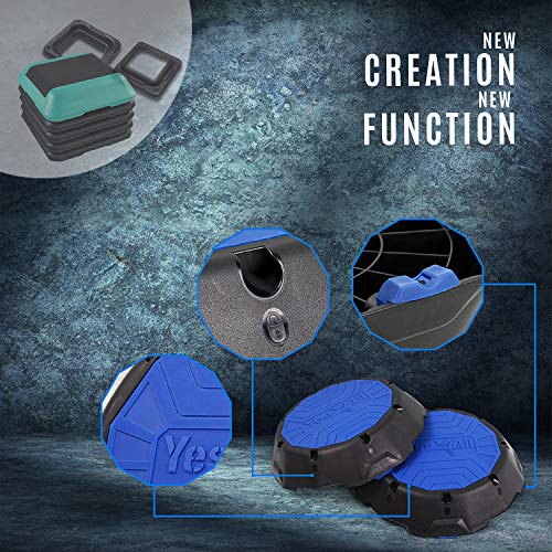 2-in-1 Adjustable Aerobic Step Platform with Rocker Balance Board Legs B389