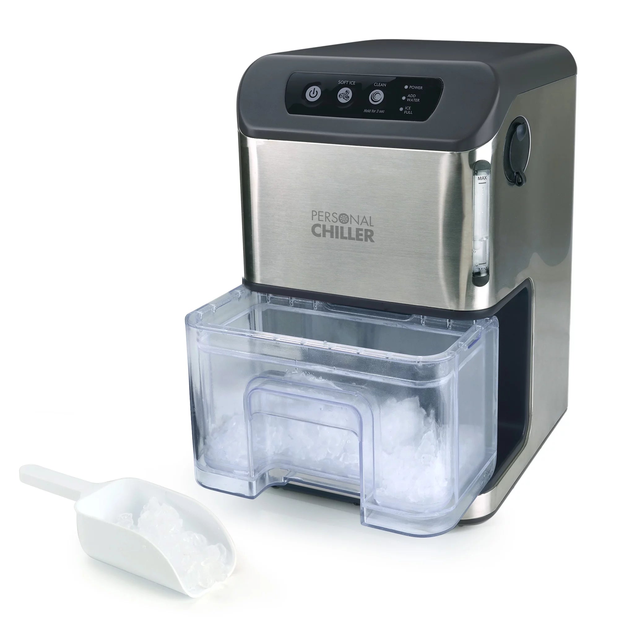 Portable Countertop Ice Maker, Stainless Steel Q167595