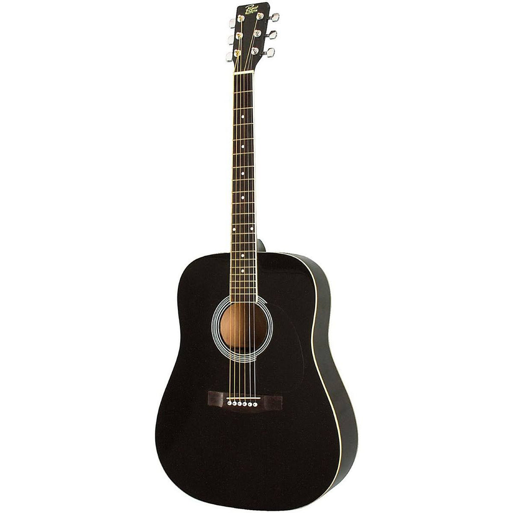 Black Dreadnought Acoustic Guitar Z602