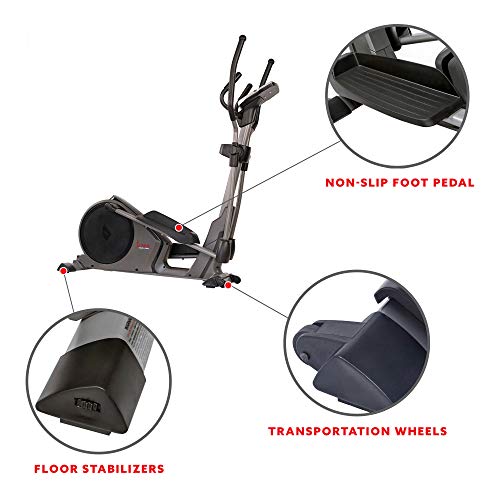 Programmable 16 Electro-Magnetic Elliptical Cross Trainer Exercise Machine S836345