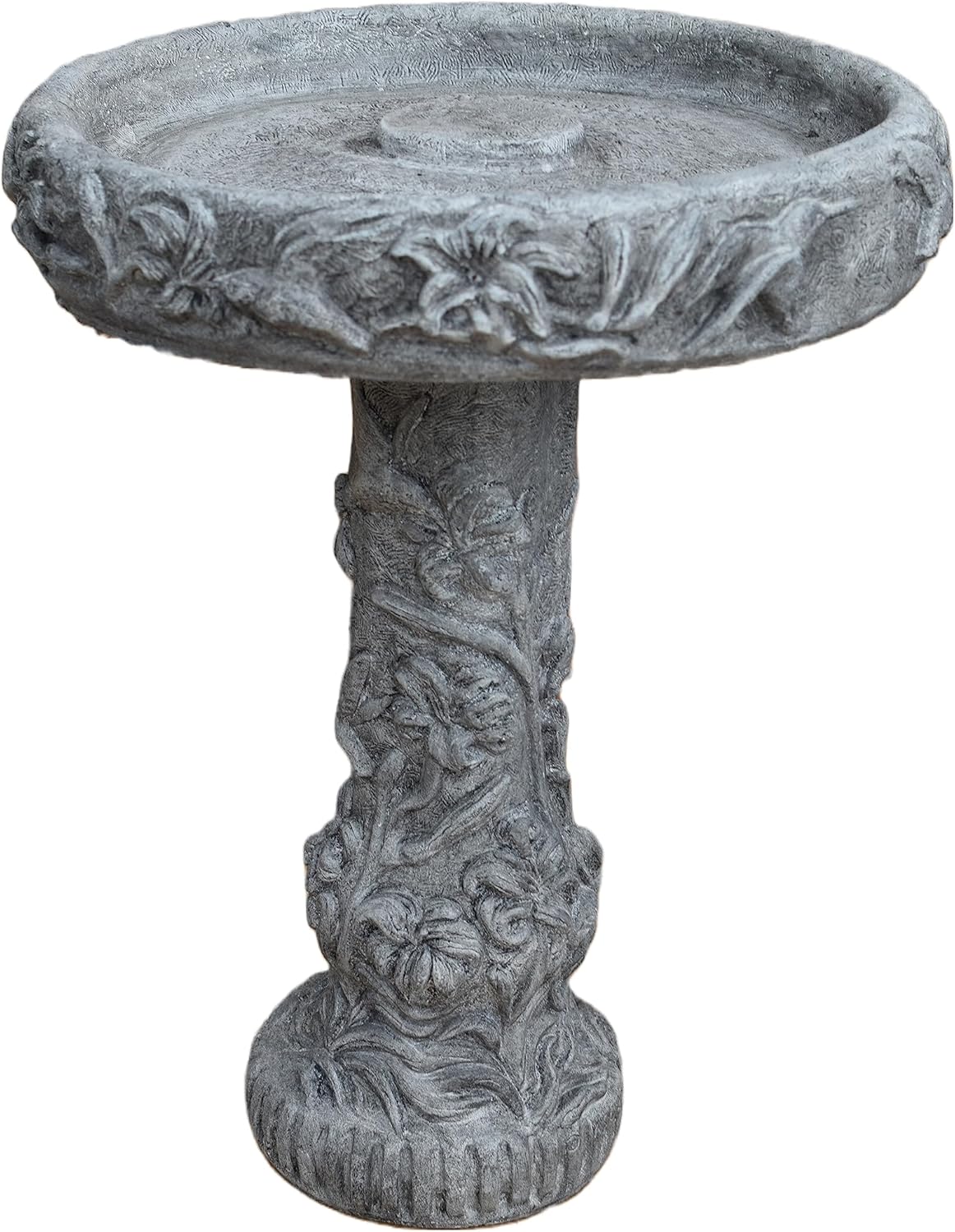 PreAged 27in Tall Birdbath H25223