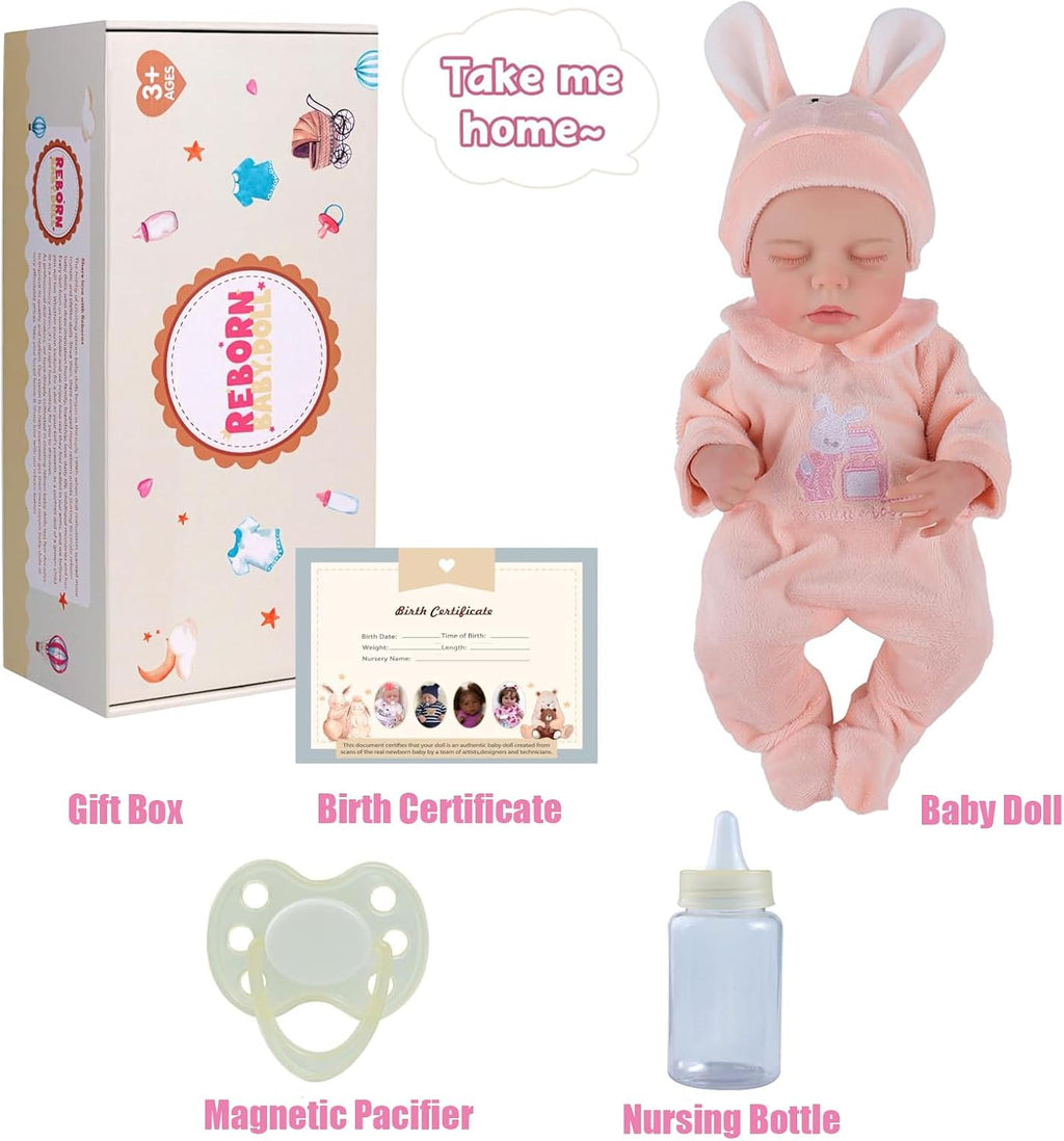 12 Inch Full Vinyl Realistic Newborn Baby Doll I8684